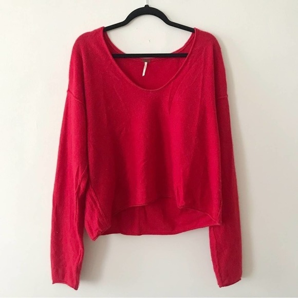 Free People Cashmere V Neck Sweater - Picture 2 of 6